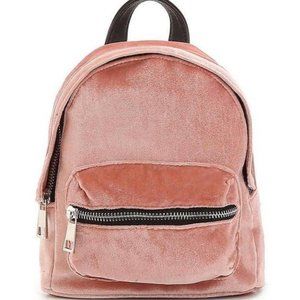 Pink Velvet Backpack